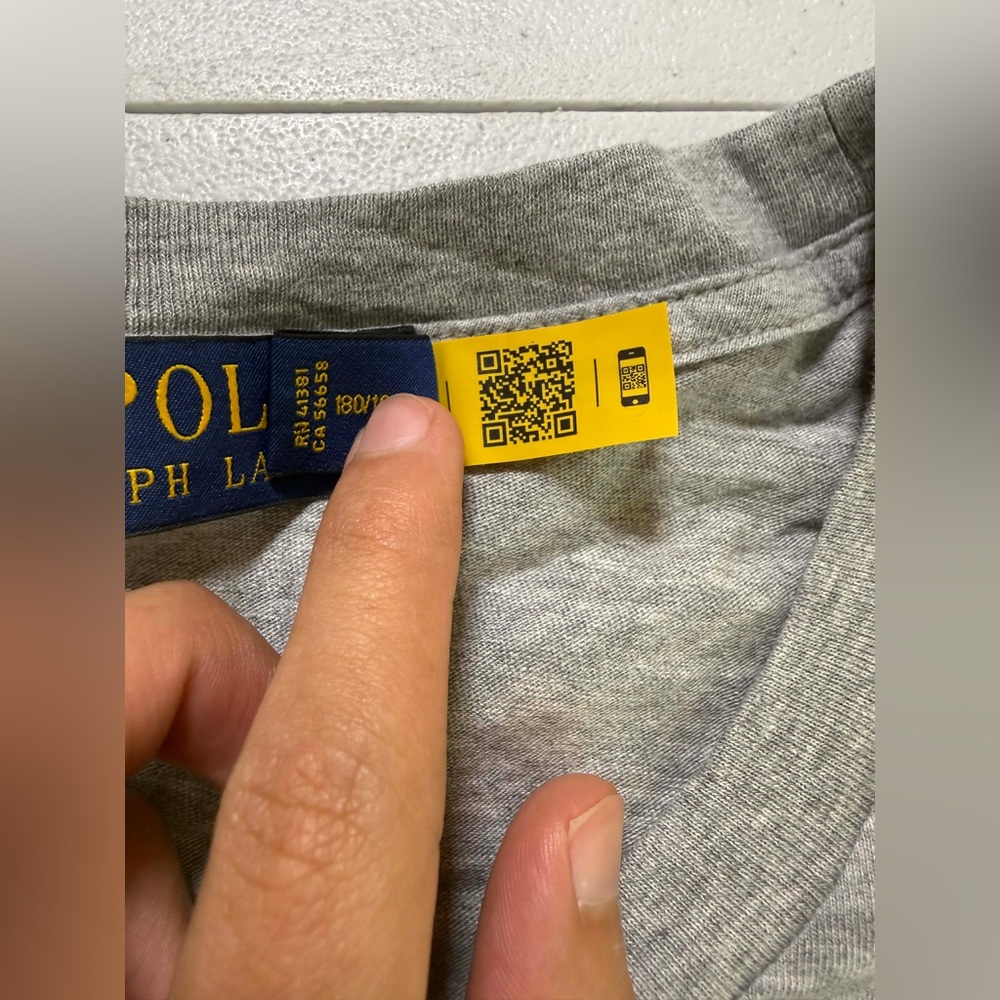 NEW Ralph Lauren Long Sleeve T-Shirt Cotton Grey Heather Big & Tall Men’s SZ 2XB - Picture 7 of 9